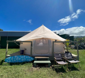 North Shore Glamping Camping Laie, Oahu, Hawaii